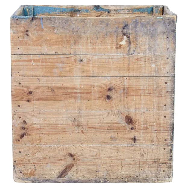 19th Century Swedish Pine Log Box For Sale