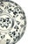 Ceramic Vintage Bat Trang Vietnamese Ceramic Dinner Plates Blue With Blue and Cream Lotus Floral Motifs - Set of 6 For Sale - Image 7 of 12