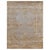 Doris Leslie Blau Vintage Floral Ivory Beige Hand-Knotted Silk Rug For Sale