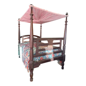Early 20th Century Anglo Indian Rosewood Bed