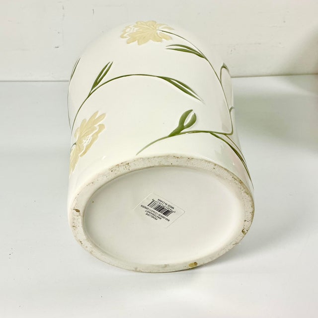 2019 Contemporary Art Nouveau Boho Chic Crosscill Penelope Ceramic Wastebasket. For Sale - Image 10 of 10
