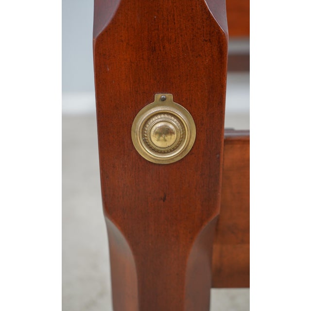 1980s Queen Size Sheraton Design Cherry Poster Bed For Sale - Image 5 of 13