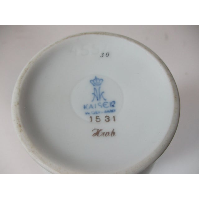 Vintage A.K. Kaiser Co. German Porcelain Rose Vase For Sale - Image 6 of 9