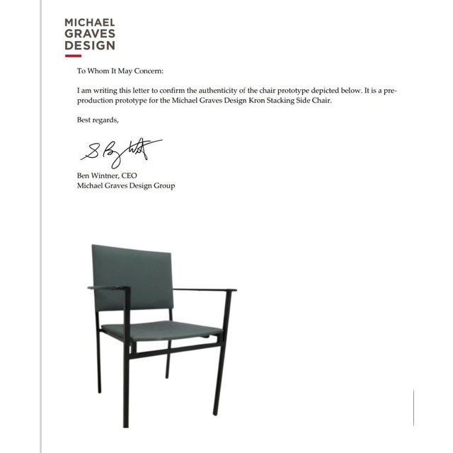 nice shape tight and sturdy. some wear. chair was designed by Michael graves . never put into production. this special...