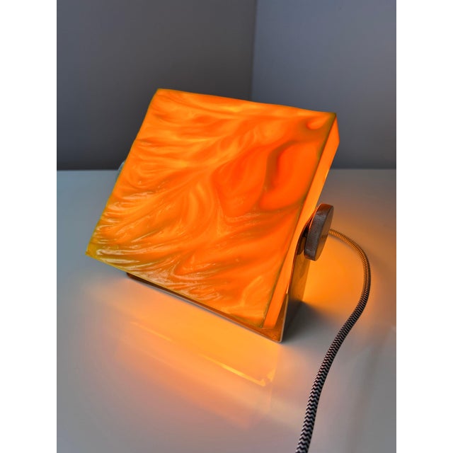 Silver Yellow Table Lamp by Uwe Mersch For Sale - Image 8 of 11