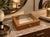 Brown Vintage Burl Wooden Jewelry Box With Key For Sale - Image 8 of 8