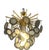 Large Chandelier in Brass with Smoked Murano Glass Discs For Sale - Image 9 of 9