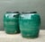 Mid-Century Modern Vintage Green Glazed Earthenware Vessels - A Pair For Sale - Image 3 of 18
