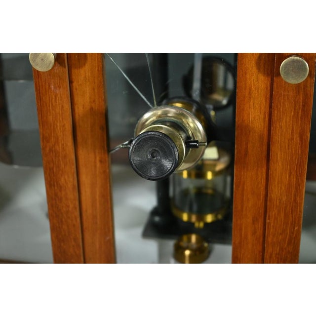 Aperiodic Precision Balance in Mahogany by A. Collot & C. Longue, 1890s For Sale - Image 10 of 18