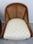 Pair of Vintage Baker Furniture Walnut & Cane Barrel Lounge Chairs For Sale - Image 11 of 17