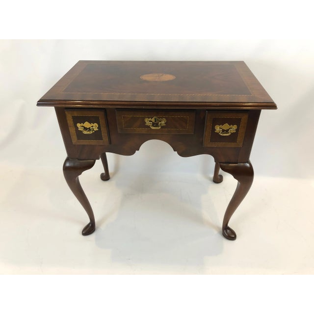 1990s Councill Furniture Flame Mahogany Lowboy For Sale - Image 11 of 11