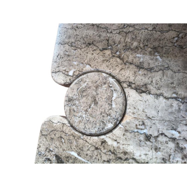 Eros Coffee Table in Green Mondragone Marble by Angelo Mangiarotti, 1960s For Sale - Image 6 of 7