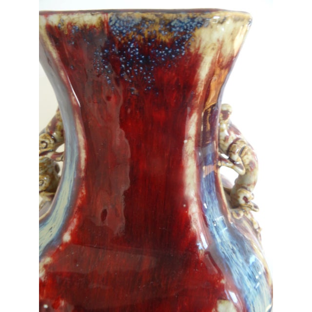 Vintage San De Boeof Flamed Vase For Sale - Image 4 of 7