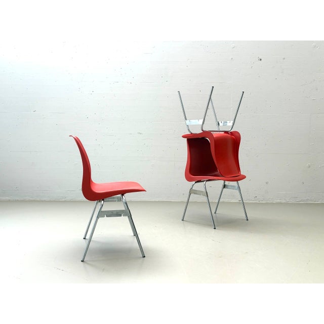 Vintage Stacking Chair from Lübke, 1970s For Sale - Image 12 of 18