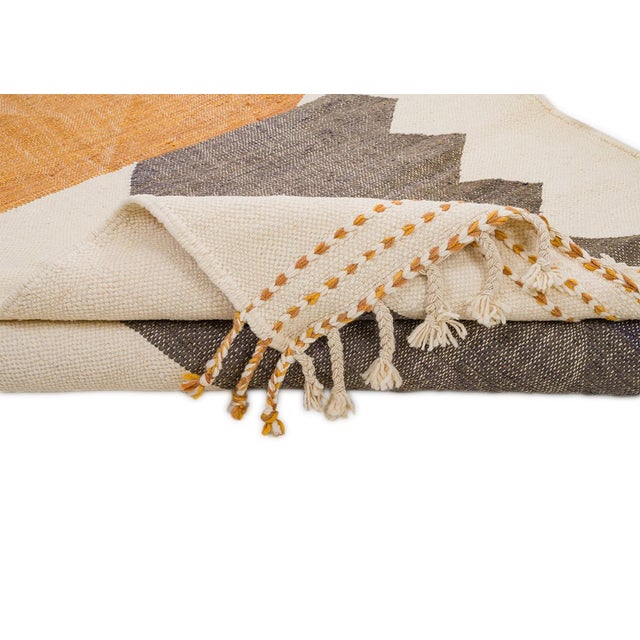 Early 21st Century Moroccan Flatweave Wool Rug by Azele Studio For Sale - Image 5 of 9