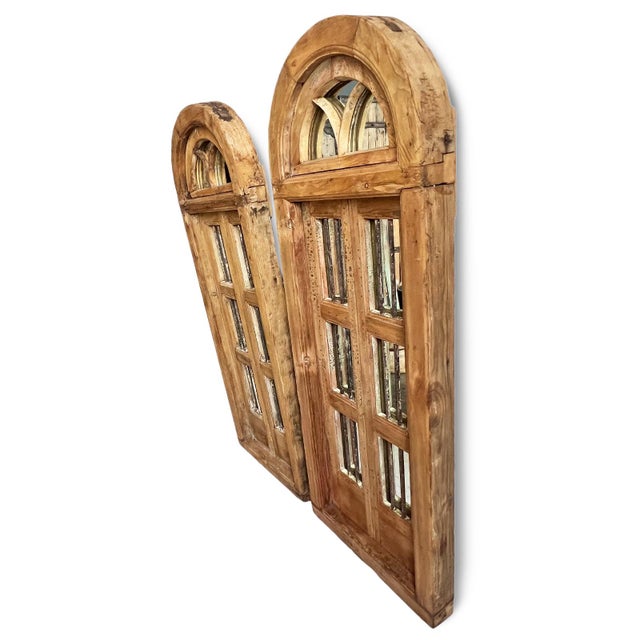 Vintage Window Shutter Mirror For Sale - Image 9 of 10