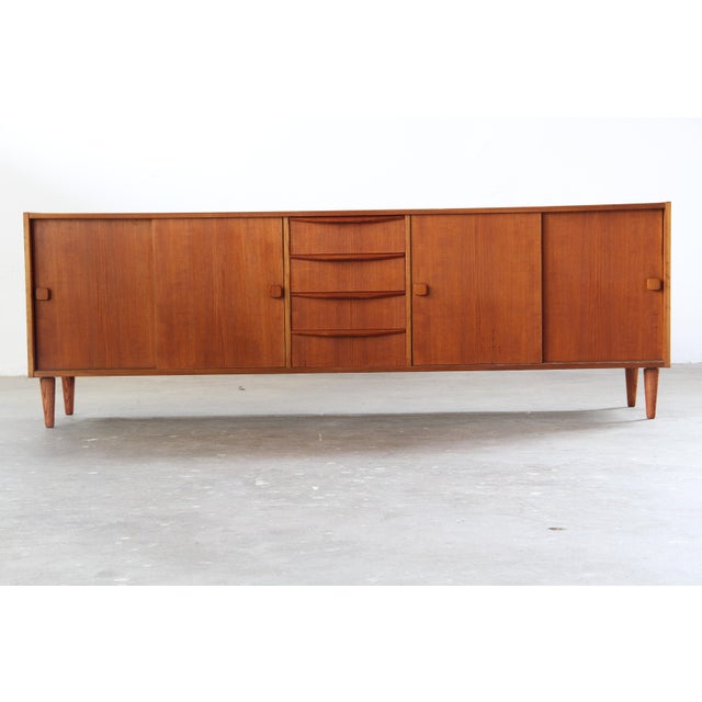 1960s Mid-Century Danish Lowboard in Teak, 1960s For Sale - Image 5 of 18