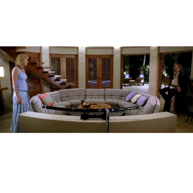 Beige Vladimir Kagan Style 9-Piece Curved Modular Sofa Sectional For Sale - Image 8 of 18