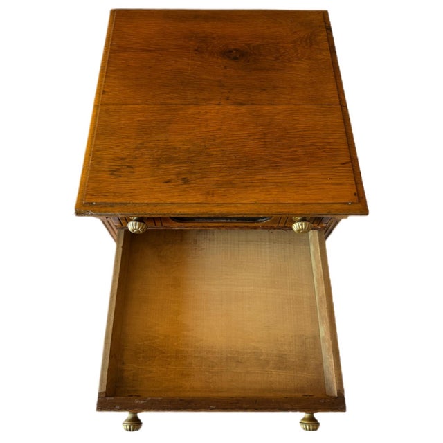 Antique Goff's "Best Braid Made" Oak Spool Cabinet | Circa 1900 For Sale - Image 9 of 11