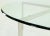 Mid 20th Century Mid-Century Modern Chrome X Base Thick Round Glass Top Coffee Table For Sale - Image 5 of 10