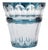 Blue Clear Cut Crystal Vase from Val Saint Lambert, 1950s For Sale