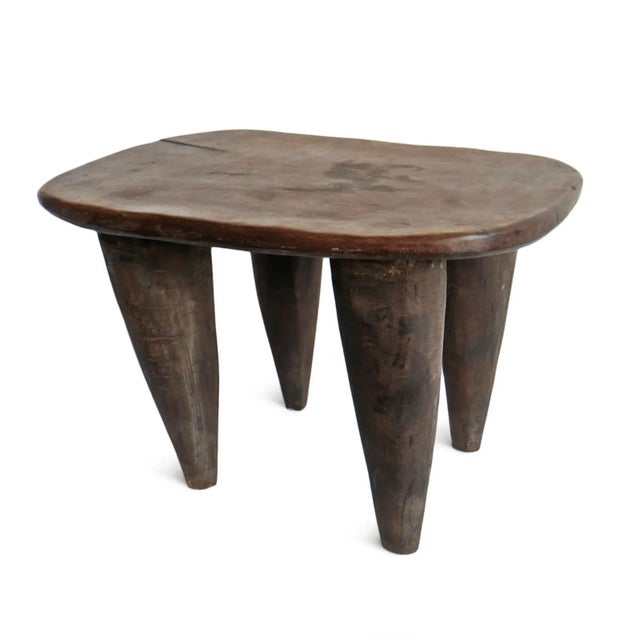 Authentic old wood Senufo stool from Burkina Faso area. Beautifully simple modern form carved from a single piece of wood...