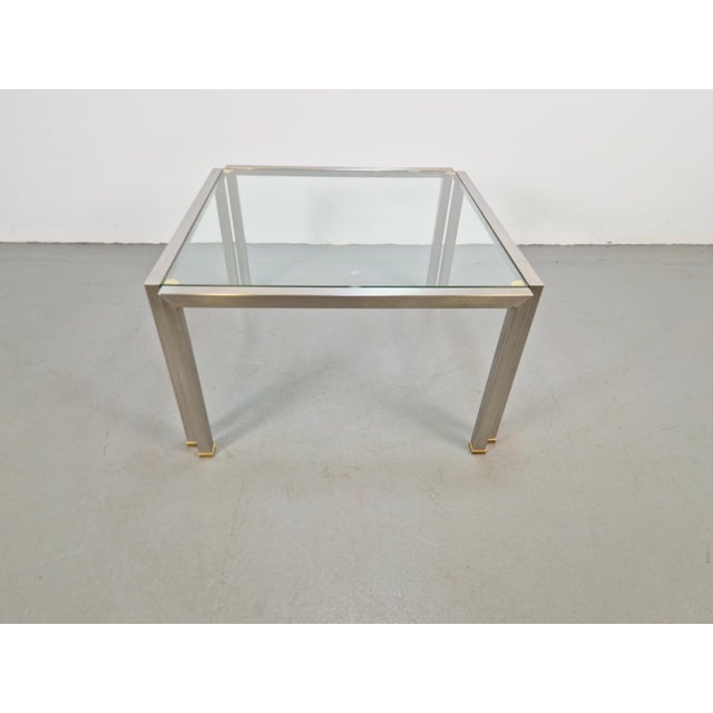 Regency T28 Coffee Table in Brass and Glass from Peter Ghyczy, 1970s For Sale - Image 10 of 18