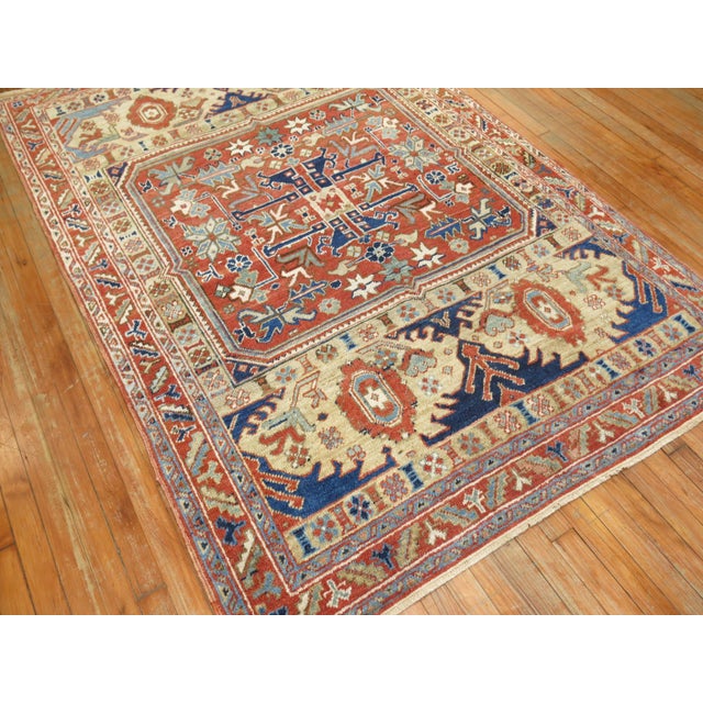 1920s Persian Heriz Accent Rug - 4'10" x 7'1" For Sale - Image 18 of 18