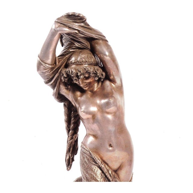 The Odalisque Bronze Sculpture by Giuseppe Salvi, 1886 For Sale - Image 3 of 5