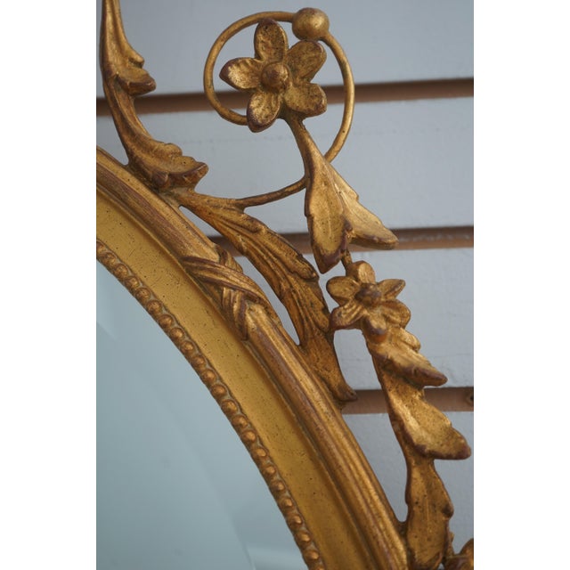 Carvers Guild Adams Style Gold Frame Mirror For Sale - Image 10 of 12