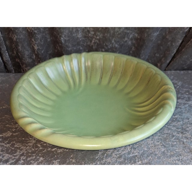 1950s Mid-Century Ceramic Bowl with Mint Green Glaze, 1950s For Sale - Image 5 of 5