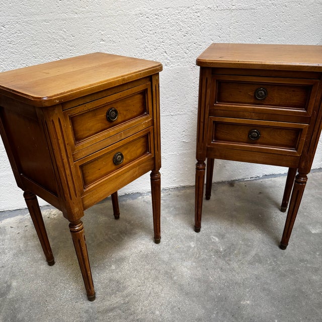 Louis XVI Style Bedside Tables, 1950s, Set of 2 For Sale - Image 15 of 15