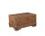 1900 - 1909 Antique Anglo/Indian Teakwood Blanket Chest/Small Coffee Table For Sale - Image 5 of 5