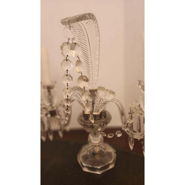 Pair of 1990s Murano Candelabra Lamps For Sale - Image 4 of 7