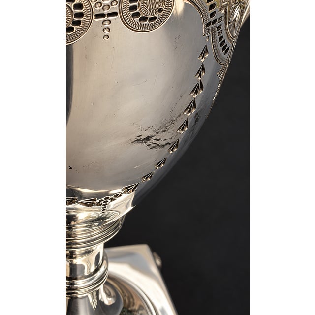 Antique Edwardian Silver-Plated Tea Urn by James Dixon & Sons, Sheffield, 1905 For Sale - Image 10 of 12