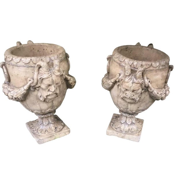 Grand Garden Stone Vases, 1930s For Sale - Image 4 of 9