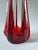 Large Mid-Century Modern Sculptural Ruby Red and Clear Art Glass Vase, 1960s For Sale - Image 9 of 17