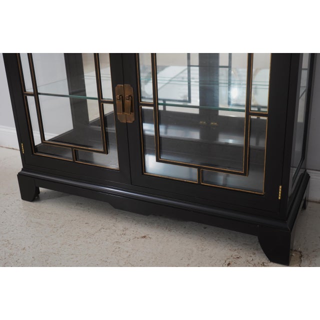 Henkel Harris Model 227 Black Curio Cabinet For Sale - Image 14 of 18