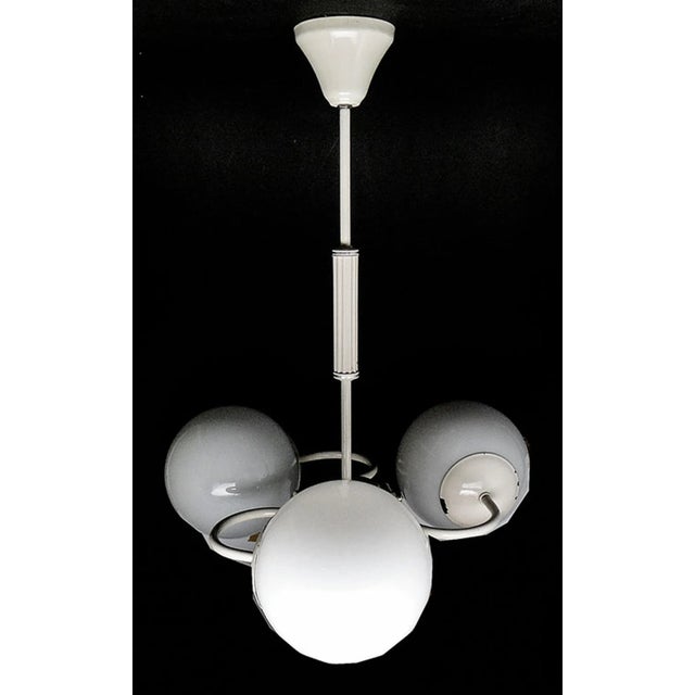 Mid-Century Modern Bulb Chandelier, Poland, 1970s For Sale - Image 3 of 6