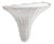 Amanda Lindroth Baytree Wicker Bracket in White For Sale
