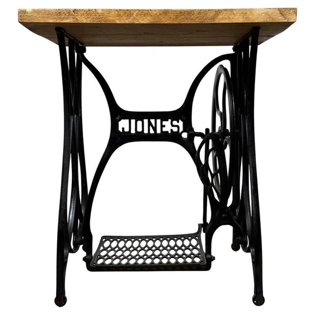 Industrial Antique Industrial Style Cast Iron Side Table, 1900s For Sale - Image 3 of 10