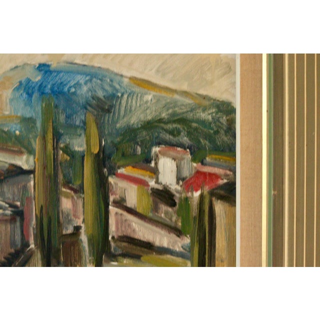 Nils Severin, Huts, 1950s, Oil on Canvas, Framed For Sale - Image 10 of 11