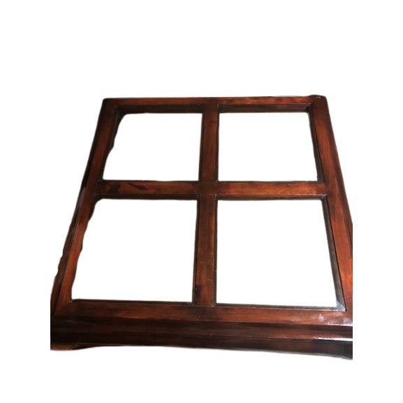 1960s 1960s Chinoiserie Chow Leg Ming Style Mid Century Modern Burl Wood Coffee Table For Sale - Image 5 of 8