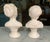 1960s Pair of Blanc De Chine Houdon Style 9” Busts of Victorian Revival Children Made in the 1960’s. Great Cottage Core Accent Pieces - See Pics! For Sale - Image 5 of 10