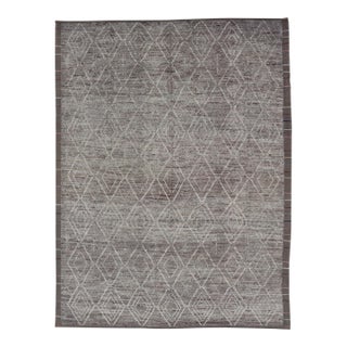 Hand-Knotted Moroccan Design Rug by Keivan Woven Arts, 10' X 14'1 For Sale