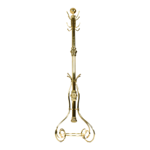 Late 20th Century Brass Coat Rack / Hall Tree