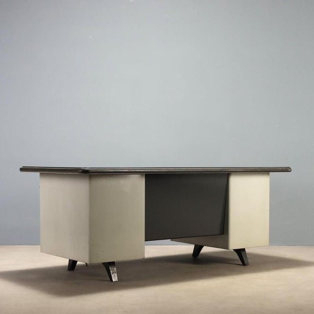 Mid-Century Metal Desk, 1960s For Sale - Image 9 of 10