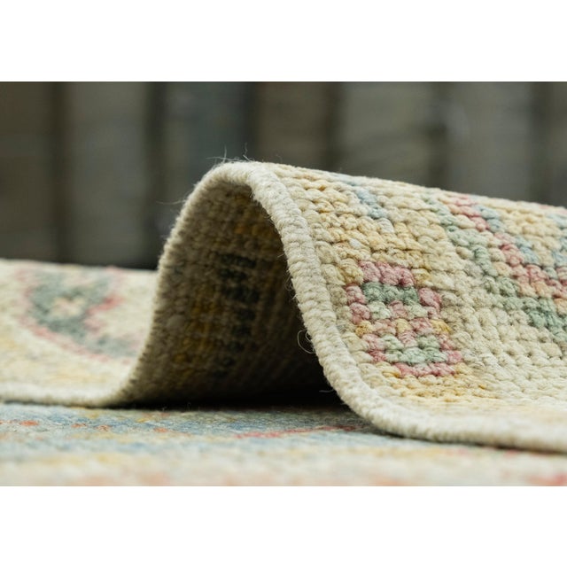 Textile Turkish Oushak Runner Rug 2'3" x 5'11" #17529 For Sale - Image 7 of 8