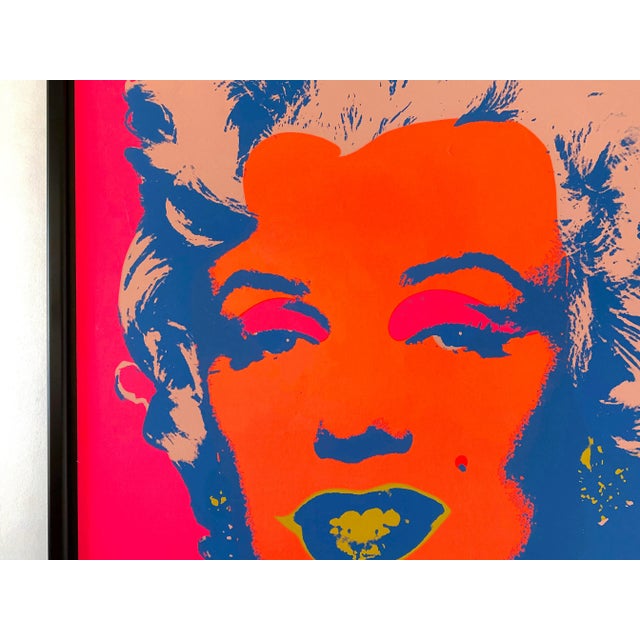 Andy Warhol Vintage 1976 Silkscreen Print Framed Pop Art Exhibition ...