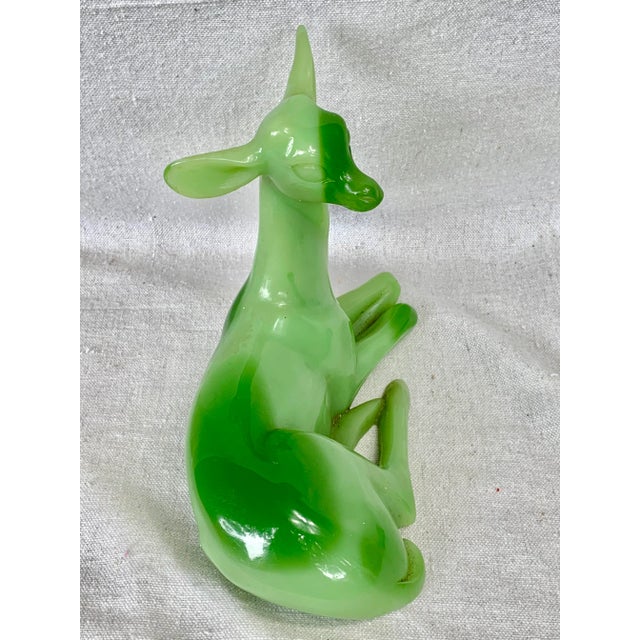 Vintage Green G Ruggeri Deer Figurine For Sale In New Orleans - Image 6 of 12